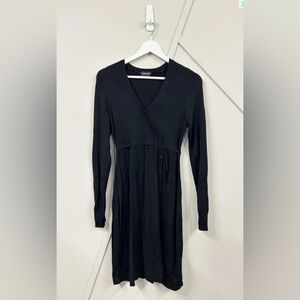 Elegant Black Long Sleeve Dress